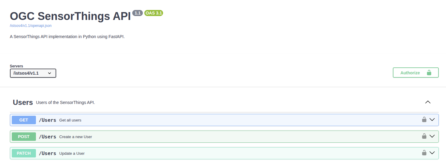 Swagger UI with Authorize Button